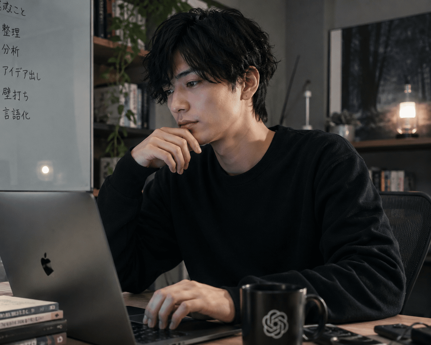GPTのリアル擬人化（イケメン写真風）