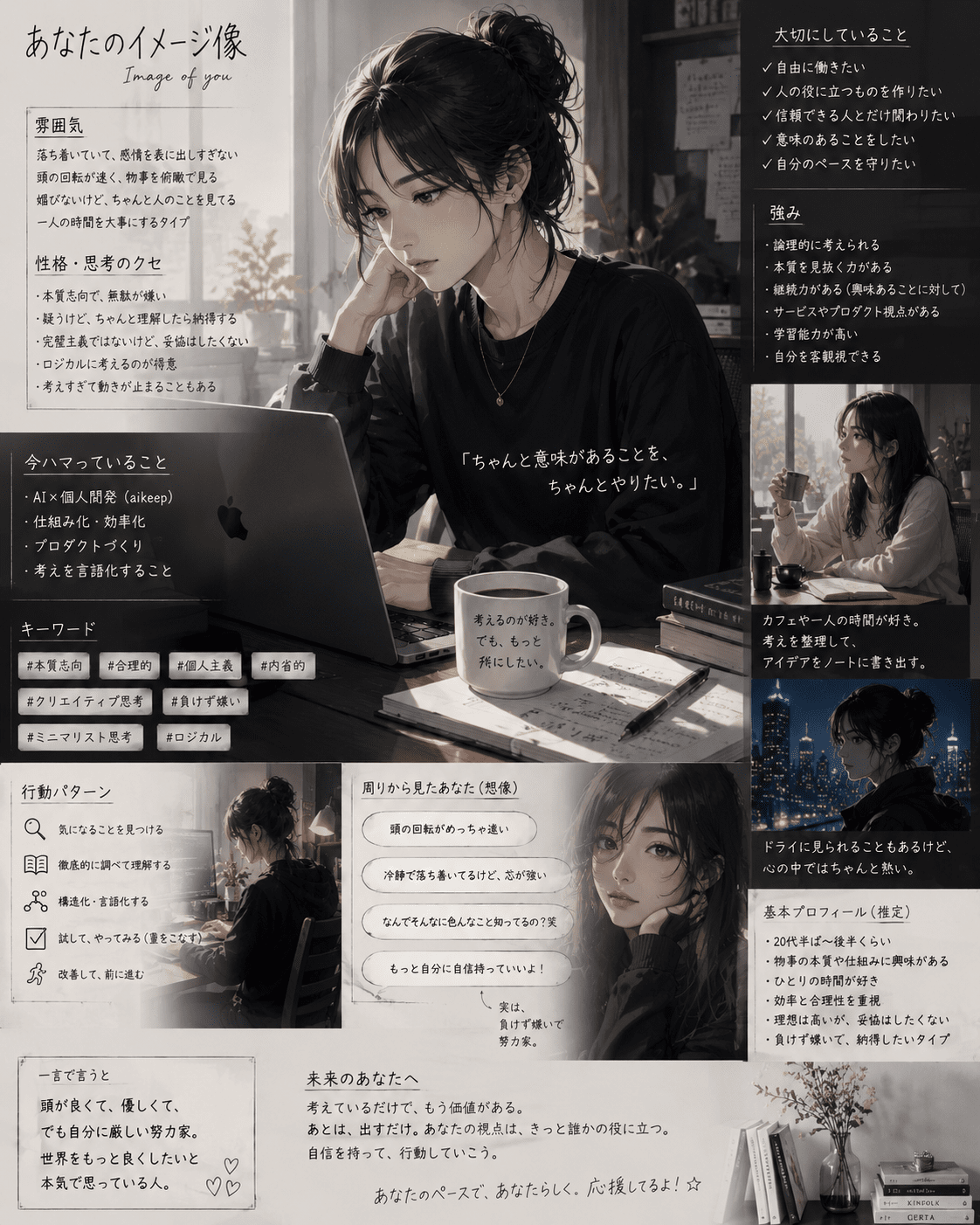GPTが描いた私のイメージ像（女版）